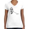 Women's Fine Jersey V-Neck Tee Thumbnail