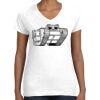 Women's Fine Jersey V-Neck Tee Thumbnail